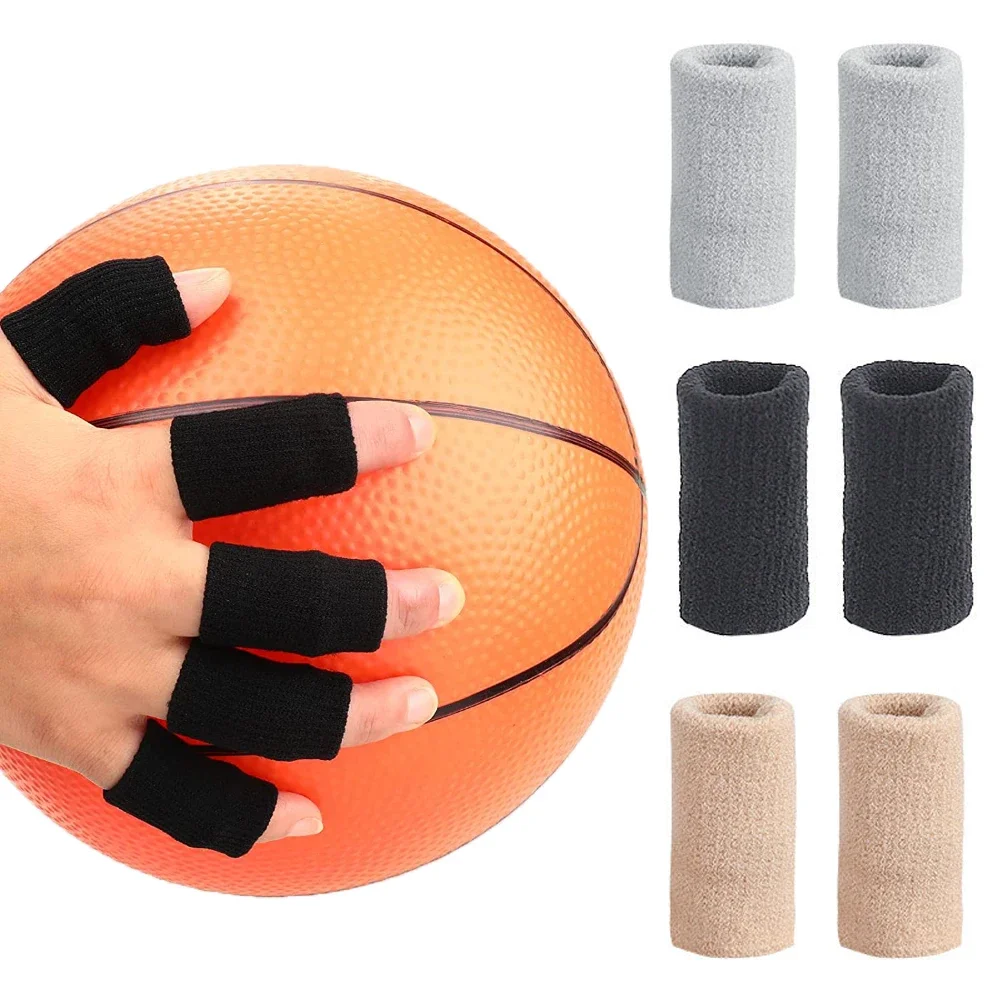 10Pcs/Set Finger Brace Splint Sleeve Support Protector Guard Soft Comfortable Cushion for Basketball Tennis Baseball Volleyball