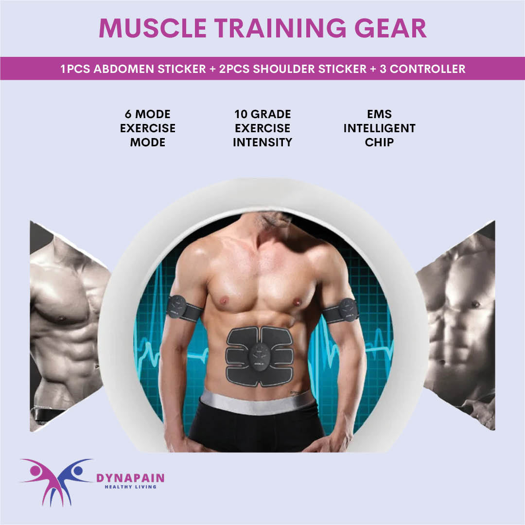 EMS Wireless Muscle Stimulator Trainer Smart Fitness Abdominal Training Electric Weight Loss Stickers Body Slimming Massager