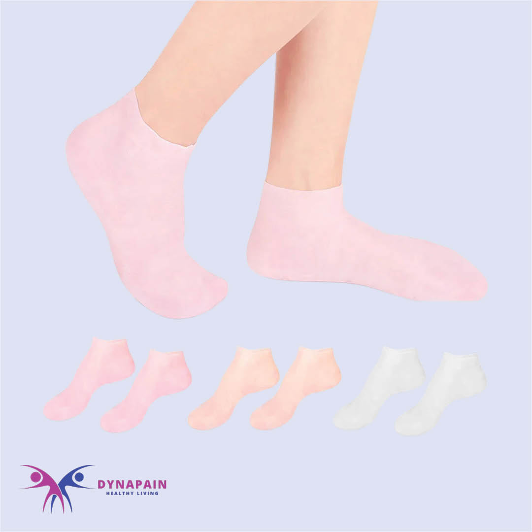 1Pair Feet Care Socks Moisturizing Silicone Gel Heel | Anti-Cracking Spa Home Use