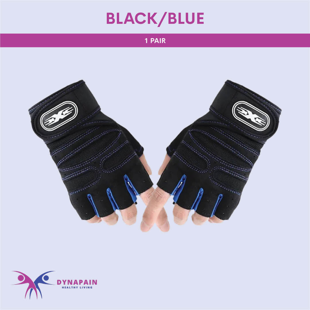 Antislip Weight Lifting Gym Gloves with Wrist Wraps