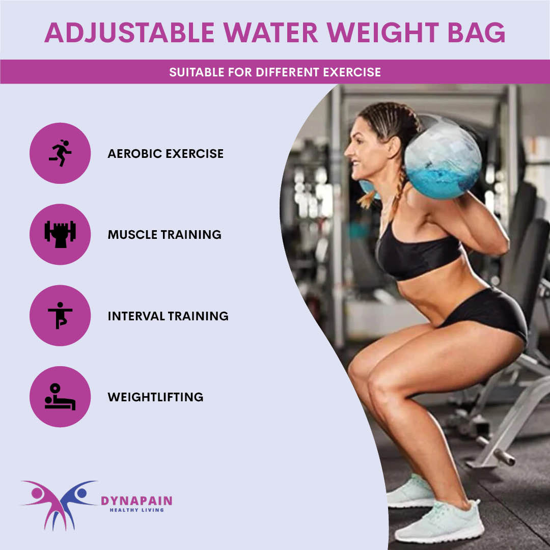 Aqua Training Power Bag, Adjustable Water Weight Bag with Upgraded Air Pump