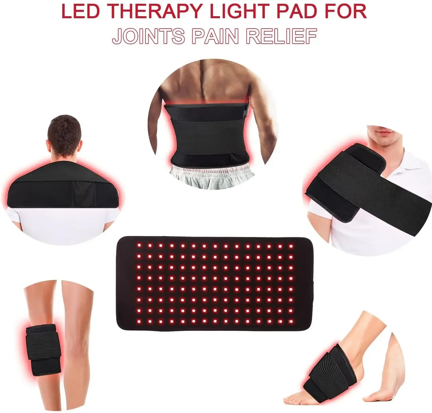 ThermaFlex Infrared Light Therapy Belt – Targeted LED Treatment for Muscle Relief, Inflammation Reduction, and Improved Circulation