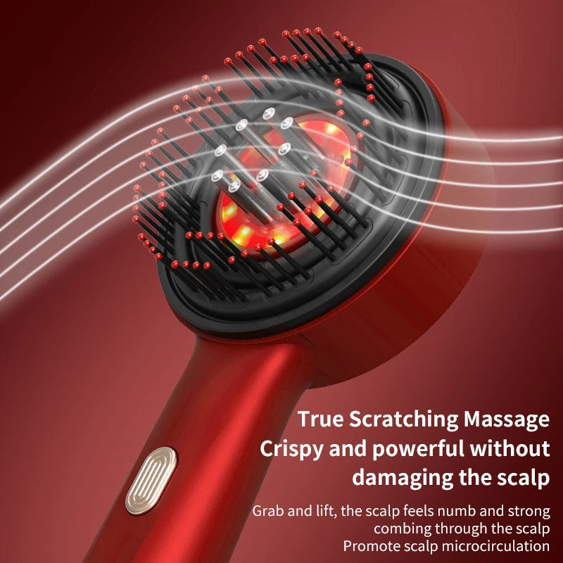 Advanced Infrared Hair Growth & Scalp Massage Comb | Red Light Anti-Hair Loss Therapy
