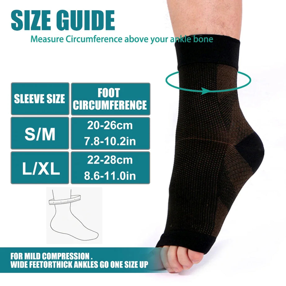 Copper Neuropathy Ankle Socks for Pain Relief Plantar Fasciitis ...