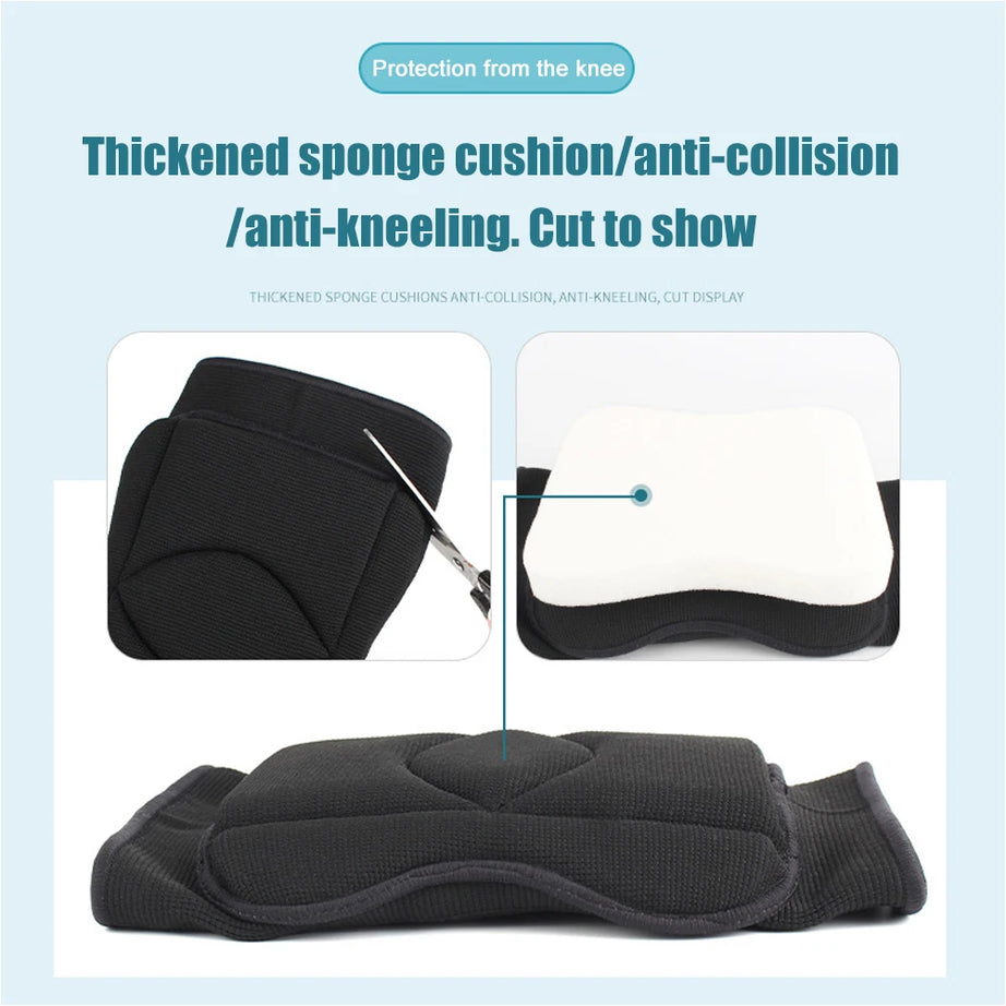 1 Pc Knee Pads Comfortable Non-Slip Thick Extra Foam Cushion for Scrubbing Floors Gardening Yoga Construction Soft Inner Liner
