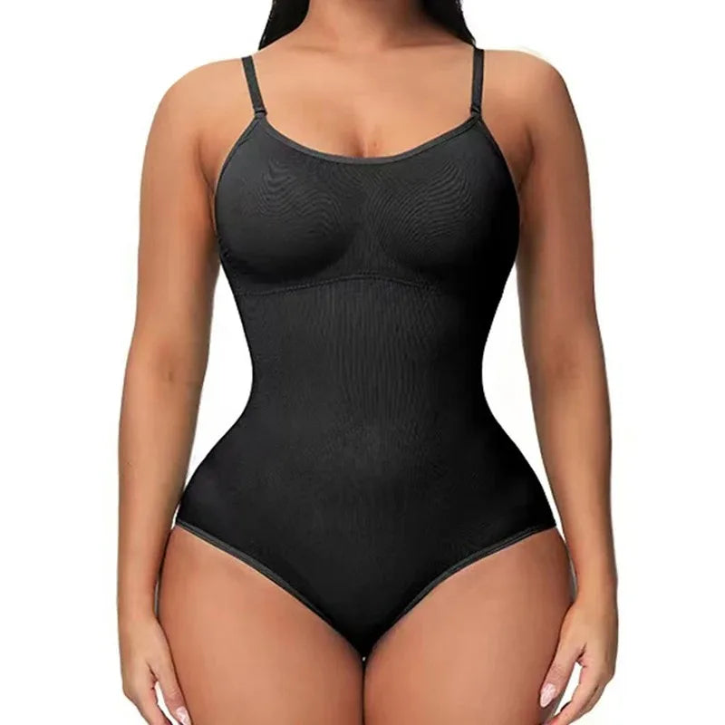 V Neck Spaghetti Strap Compression Body Shapewear
