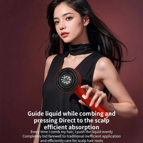 Advanced Infrared Hair Growth & Scalp Massage Comb | Red Light Anti-Hair Loss Therapy