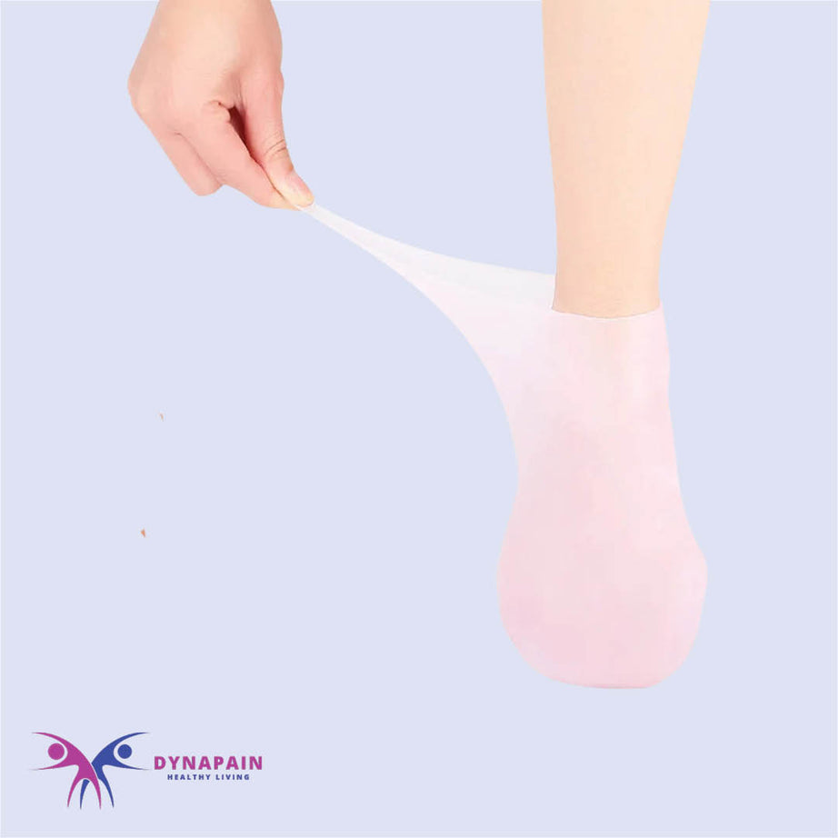 1Pair Feet Care Socks Moisturizing Silicone Gel Heel | Anti-Cracking Spa Home Use