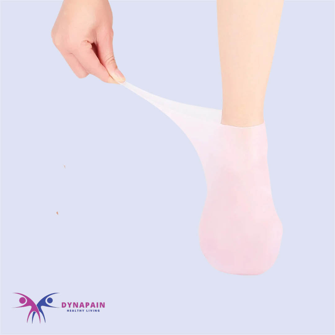 1Pair Feet Care Socks Moisturizing Silicone Gel Heel | Anti-Cracking Spa Home Use