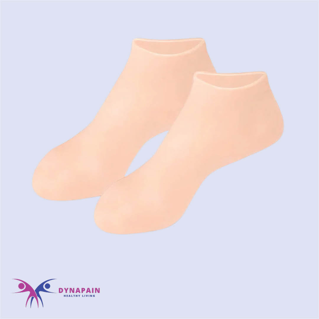 1Pair Feet Care Socks Moisturizing Silicone Gel Heel | Anti-Cracking Spa Home Use