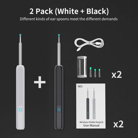 Wireless Smart Ear Wax Cleaner with High Precision and with Camera LED Light