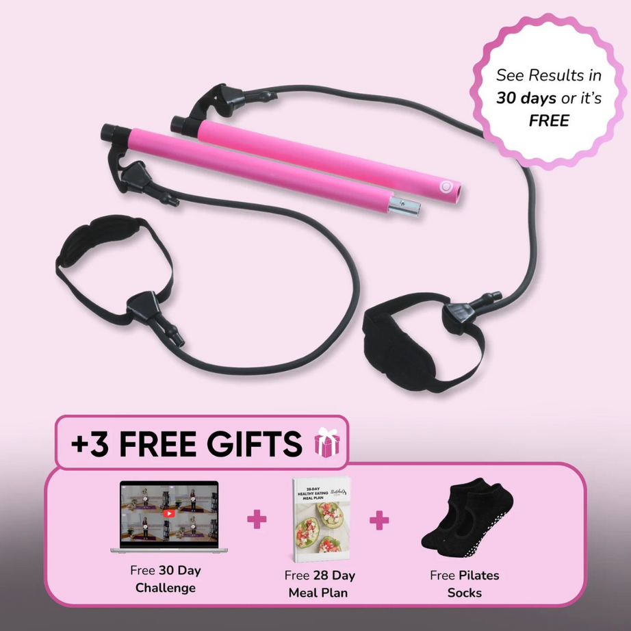 Multi Functional Stretched Pilates Bar - Full Body Workout At Home