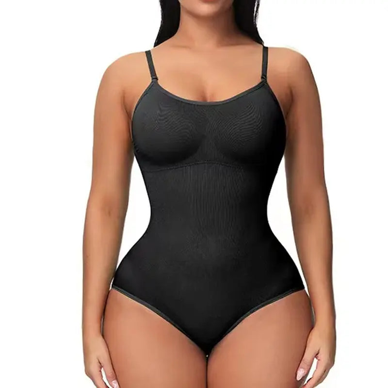 V Neck Spaghetti Strap Compression Body Shapewear