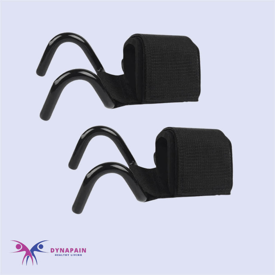 Adjustable Weight Lifting Hook Wristband Gloves for Strength Training