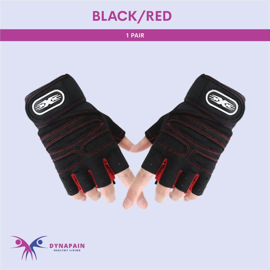 Antislip Weight Lifting Gym Gloves with Wrist Wraps