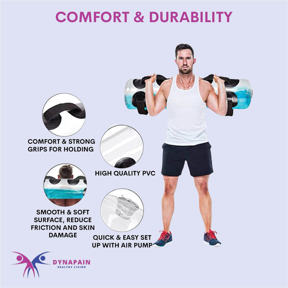 Aqua Training Power Bag, Adjustable Water Weight Bag with Upgraded Air Pump