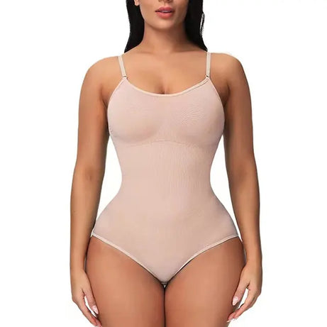 V Neck Spaghetti Strap Compression Body Shapewear