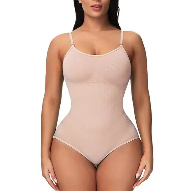 V Neck Spaghetti Strap Compression Body Shapewear
