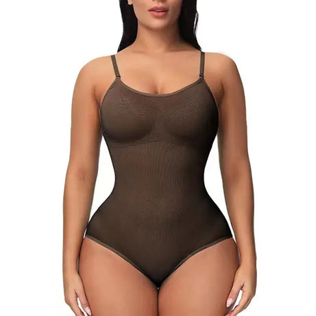 V Neck Spaghetti Strap Compression Body Shapewear