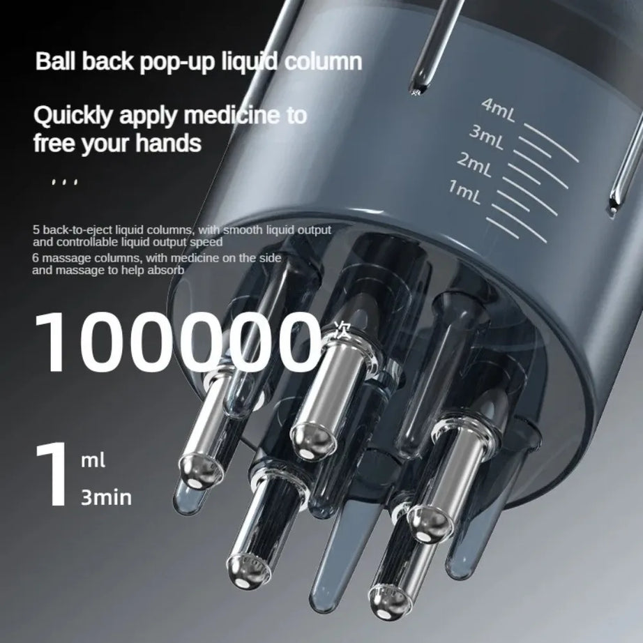 HairFlow Scalp Treatment Comb – Portable Liquid Applicator & Massager for Essential Oils and Hair Care