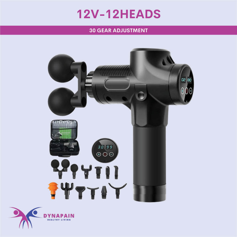 Electric Percussion Portable Professional Massage Gun with Portable Bag  for Pain Relief and Fitness Shaping