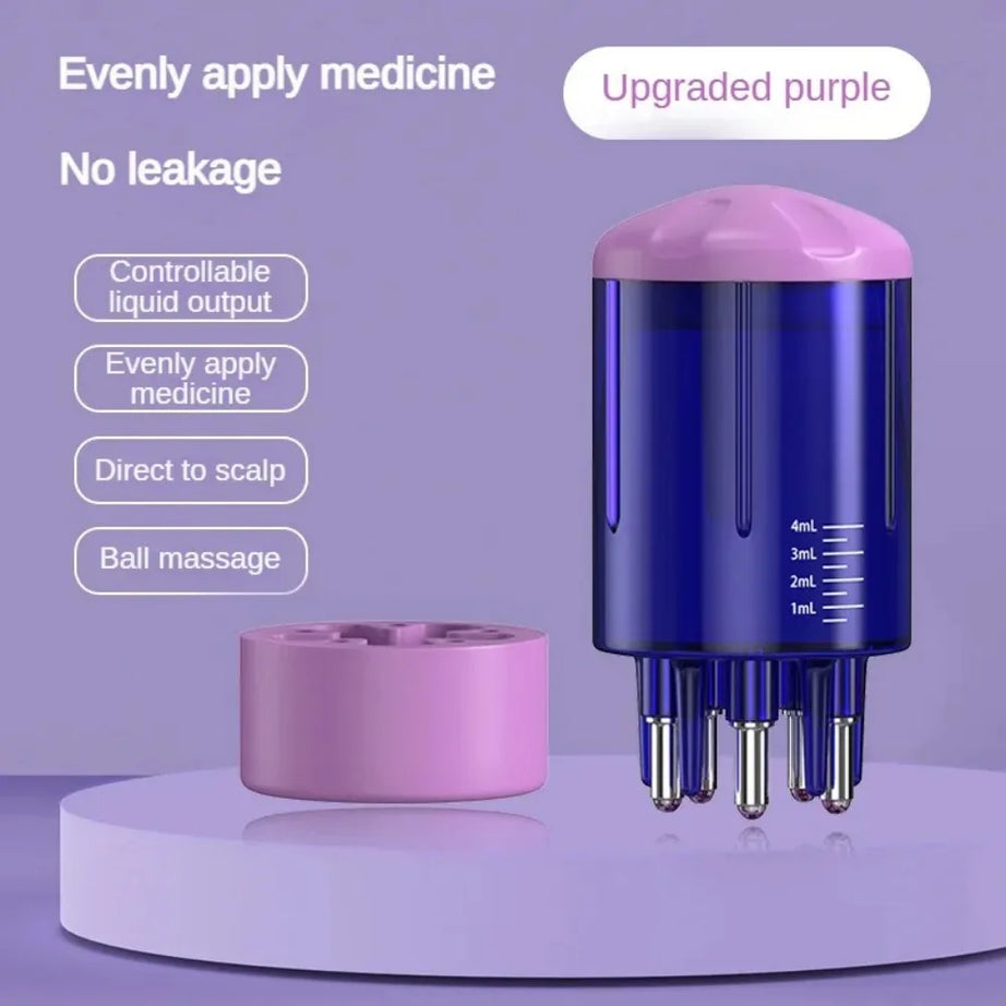 HairFlow Scalp Treatment Comb – Portable Liquid Applicator & Massager for Essential Oils and Hair Care