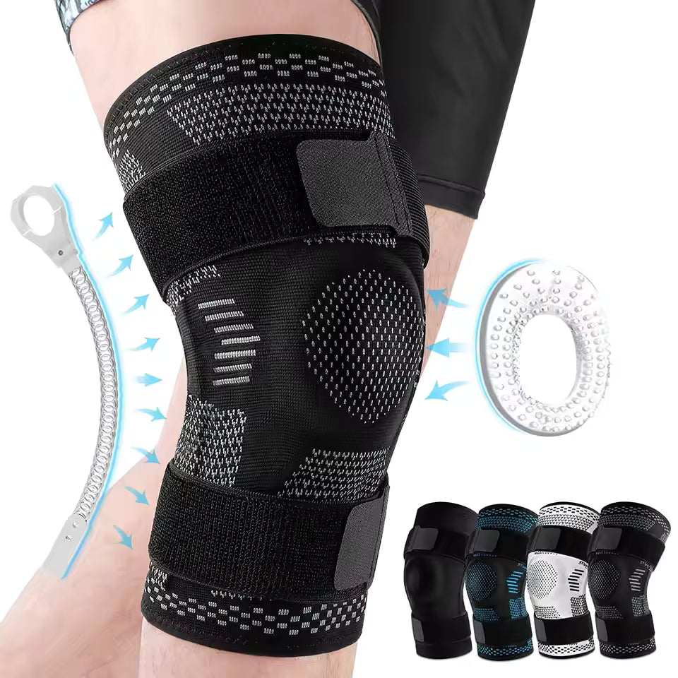 Knee Support Brace with Adjustable Straps
