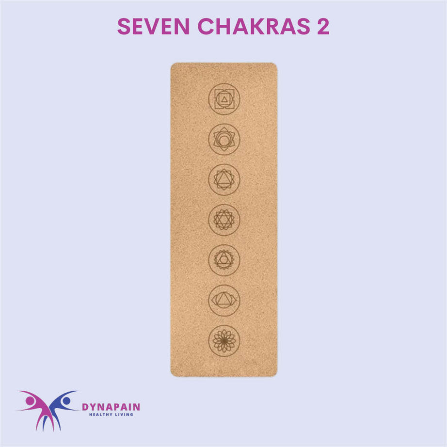 Natural Cork Yoga Mat Anti-Skid with Position Line Pattern Sweatproof Tear-Resistant