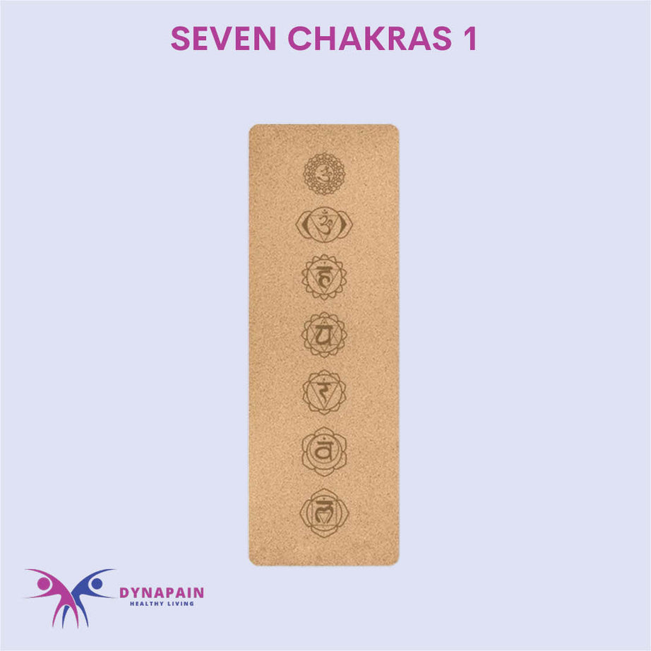 Natural Cork Yoga Mat Anti-Skid with Position Line Pattern Sweatproof Tear-Resistant